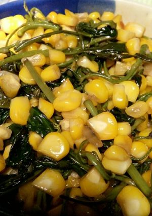 Foto resep Tumis Jagung Cah Kangkung