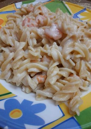 صورة لوصفة باستا وايت صوص بالجمبري