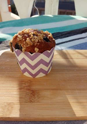 Foto principal de Muffins de arándanos integral