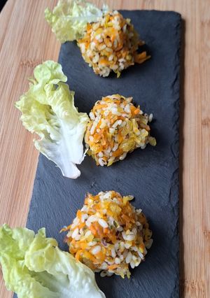Une photo de Boulettes de riz au kimchi