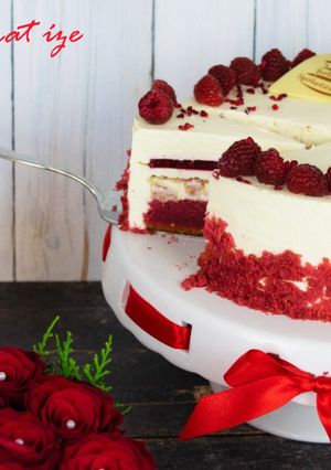 Vörös bársony mousse torta recept fotója