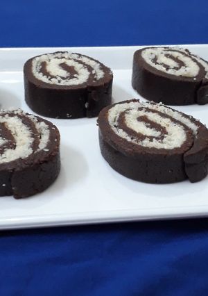 A picture of Swiss Rolls.