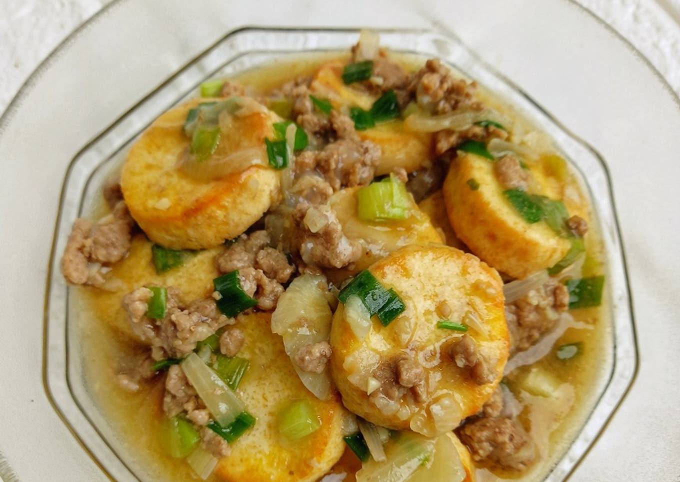 Mun Tofu Daging Giling