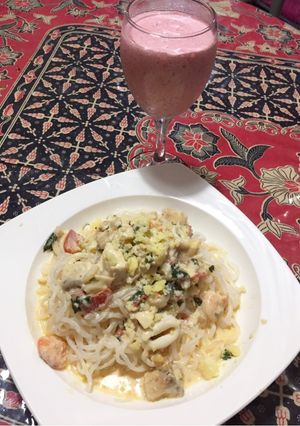 Foto resep Spaghetti Carbonara Keto