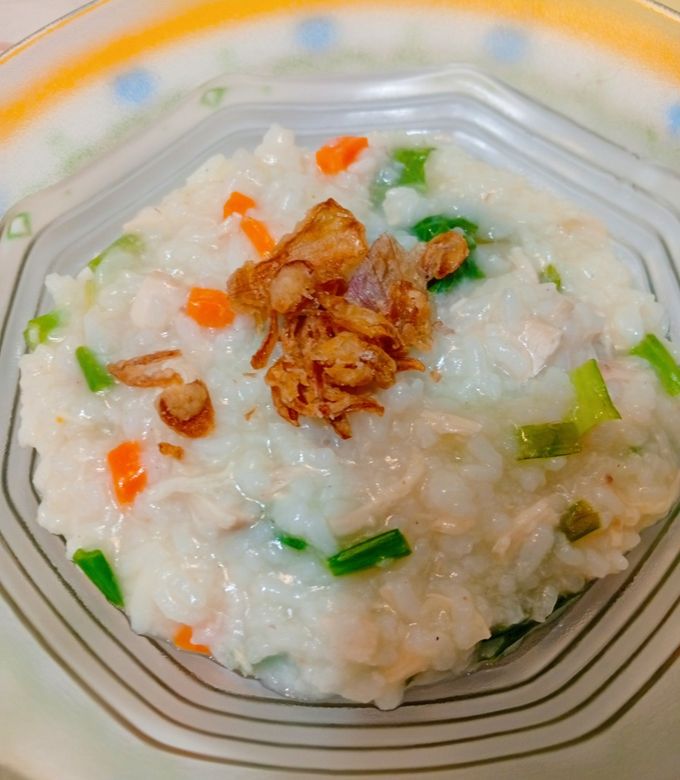 Foto resep Bubur Nasi Ayam Sayur