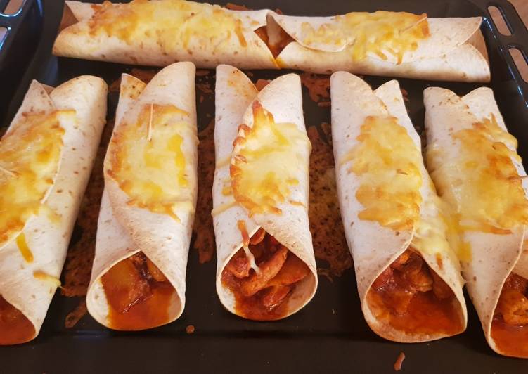 Burritos de carne y pimientos