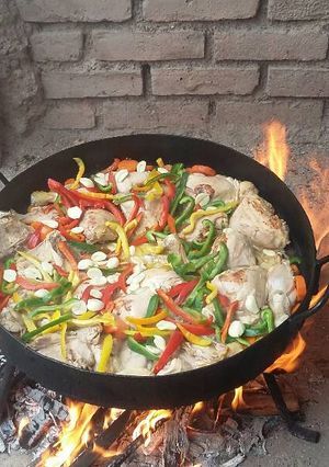 Una foto de Pollo al disco