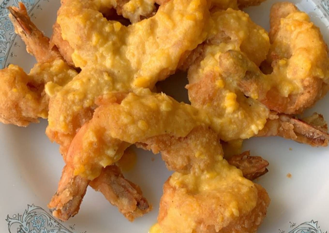 Salted egg shrimp🍤