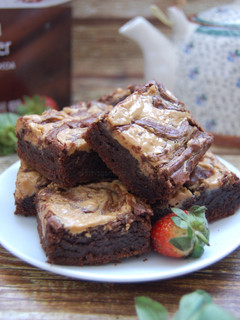 Foto resep Peanut Butter Brownies (satu telur)