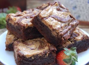 Foto resep Peanut Butter Brownies (satu telur)