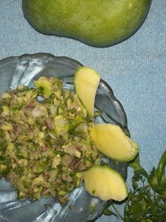 कच्ची कैरी की चटनी (Kachi keri ki chutney recipe in hindi) रेसिपी मुख्य फोटो