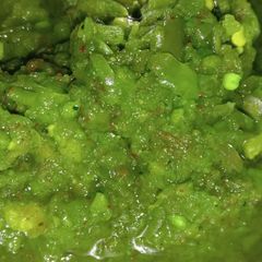 Coriander Garlic Chutney A picture of Coriander Garlic Chutney.