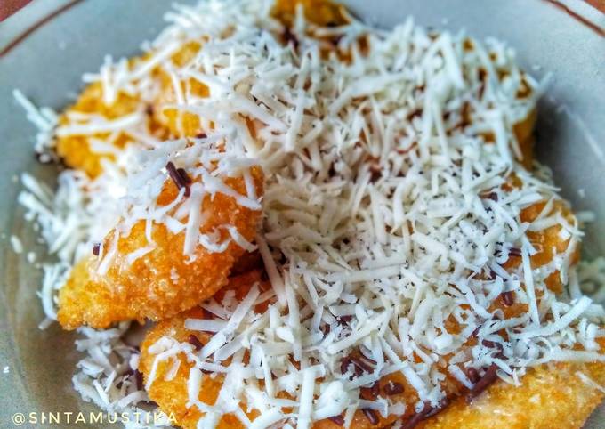 Wajib coba! Cara gampang buat Pisang goreng Krispy coklat keju dijamin nagih banget