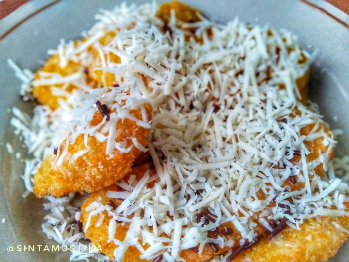 Wajib coba! Cara gampang buat Pisang goreng Krispy coklat keju dijamin nagih banget