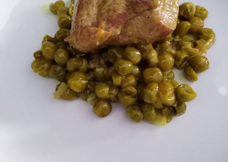 Spezzatino di tacchino con piselli