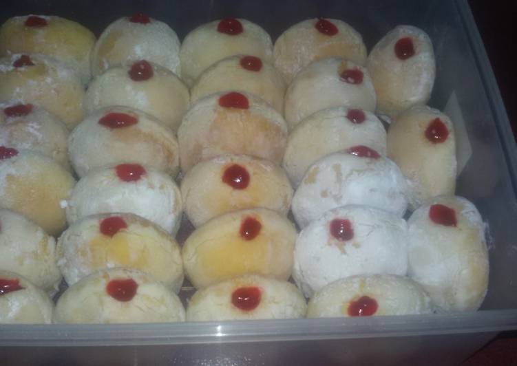 Donat Bomboloni simple super empuk foto resep utama