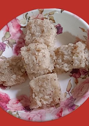 A picture of Coconut Burfi.