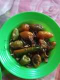 Tumis ikan asin cabe gendot