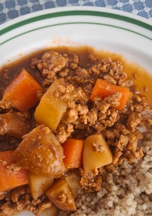 Una foto de Picadillo enchilado