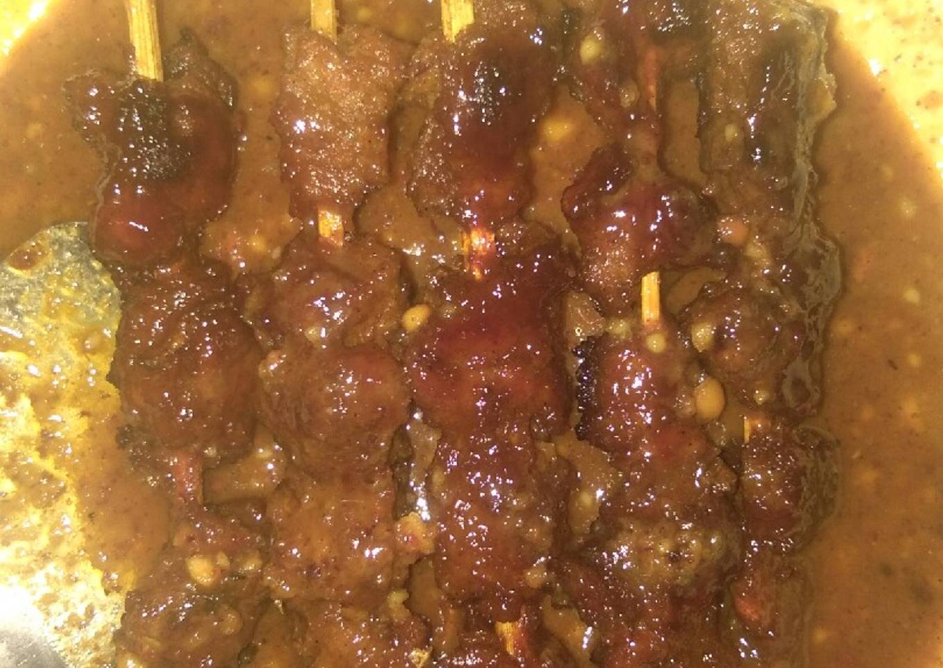Sate rendang simple