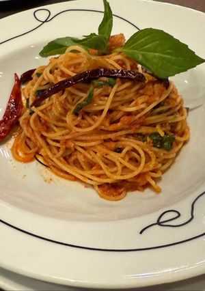 A picture of Spicy Anchovy Pasta.
