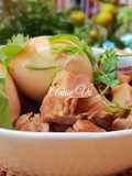 Sườn cánh buồm kho trứng
