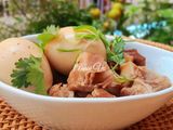 Sườn cánh buồm kho trứng