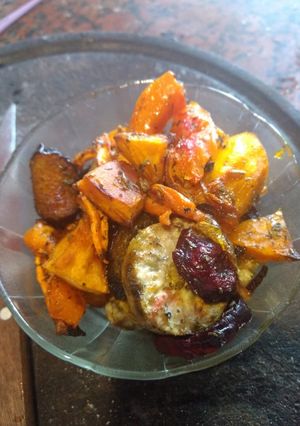 Una foto de Verduras al horno