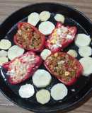 Morrones con dos rellenos