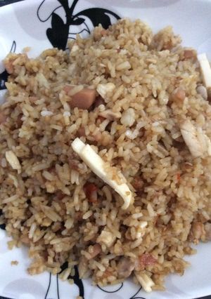 Foto resep Nasi Goreng Ayam Sosis Keju Pedas ala Yemima