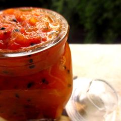 A picture of Tangy Tomato Chutney (Microwave Recipe)- Step by Step Recipe.