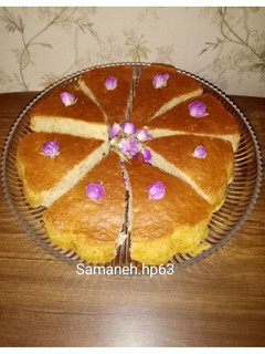 عکسی از دستور کیک سیب دارچین🌺