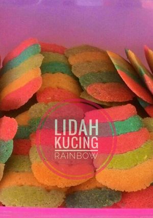 Foto resep Lidah kucing rainbow