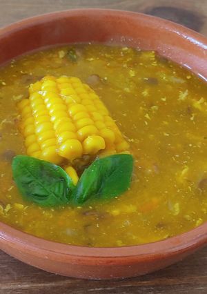 Una foto de Sopa súper nutritiva 😋😋😋