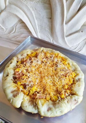 Foto resep Pizza teflon toping sosis