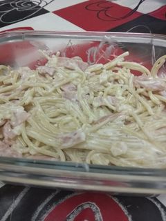 Una foto de Spaghetti "mi carbonara"