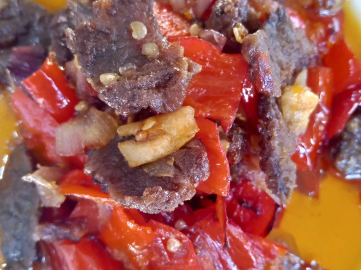Langkah Mudah untuk Membuat Resep Dendeng Batokok (Balado Sapi Padang) yang Enak Banget