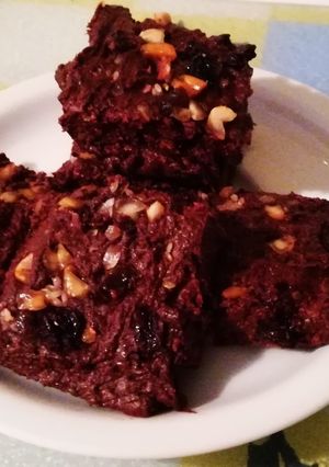 Una foto de Brownie Vegano sin Horno (sin Azúcar ni Gluten)