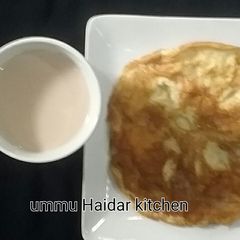 A picture of Tea and egg.