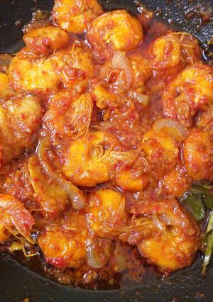 Foto resep Udang saus padang simpel