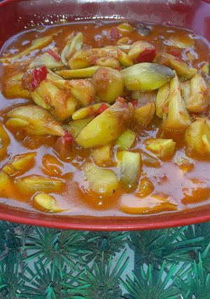 Foto resep Jamur merang bumbu kuning