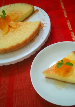 A picture of Orange Cheese Cake.