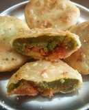Carrot green peas kachori