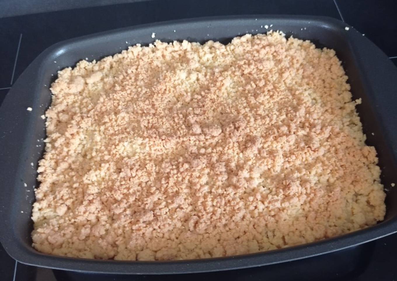 Crumble aux pommes au cake factory