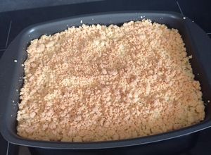 Une photo de Crumble aux pommes au cake factory