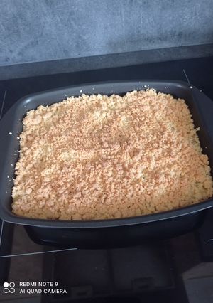 Une photo de Crumble aux pommes au cake factory