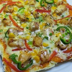 A picture of Cheesy bread pizza.
