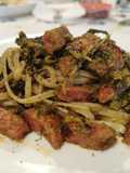 Linguine con Cime di Rapa e Salsiccia