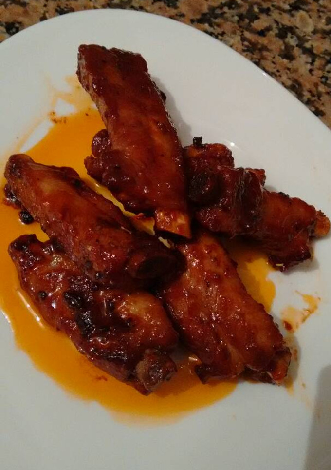 Una foto de Costillas de cerdo a la miel