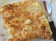 Una foto de crumble de pera